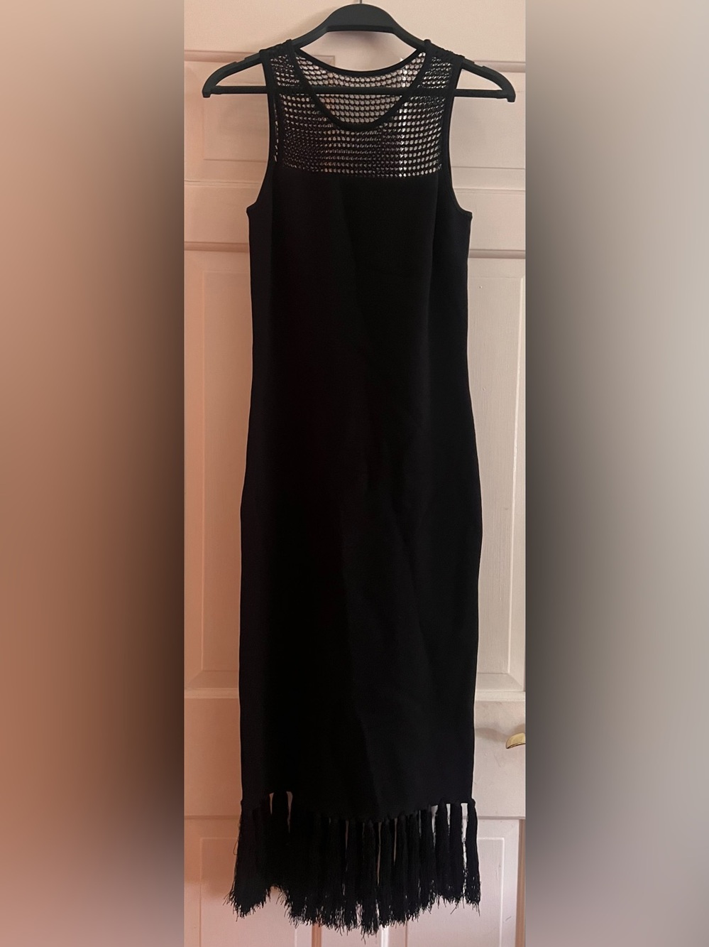 Jason Wu grey Black Fringe long Dress Classic Elegant Style tuckernuck khaite co - Picture 2 of 12